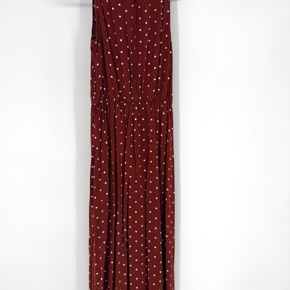 A New Day Brown Sleeveless Wrap Sundress - Picture 3 of 7